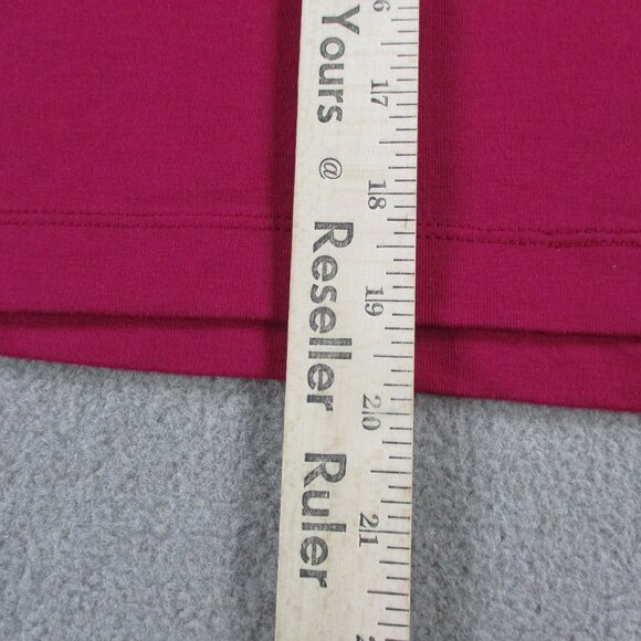 Lunya Slumberknit Long Sleeve Henley Short Set Womens XS Pomegranate Red Pajamas - Picture 9 of 16